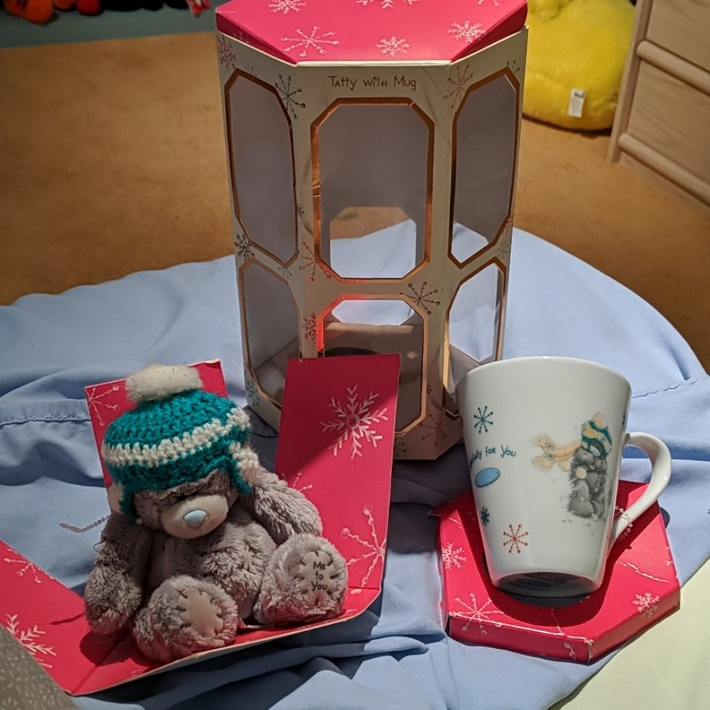 Mug and teddy bear gift set